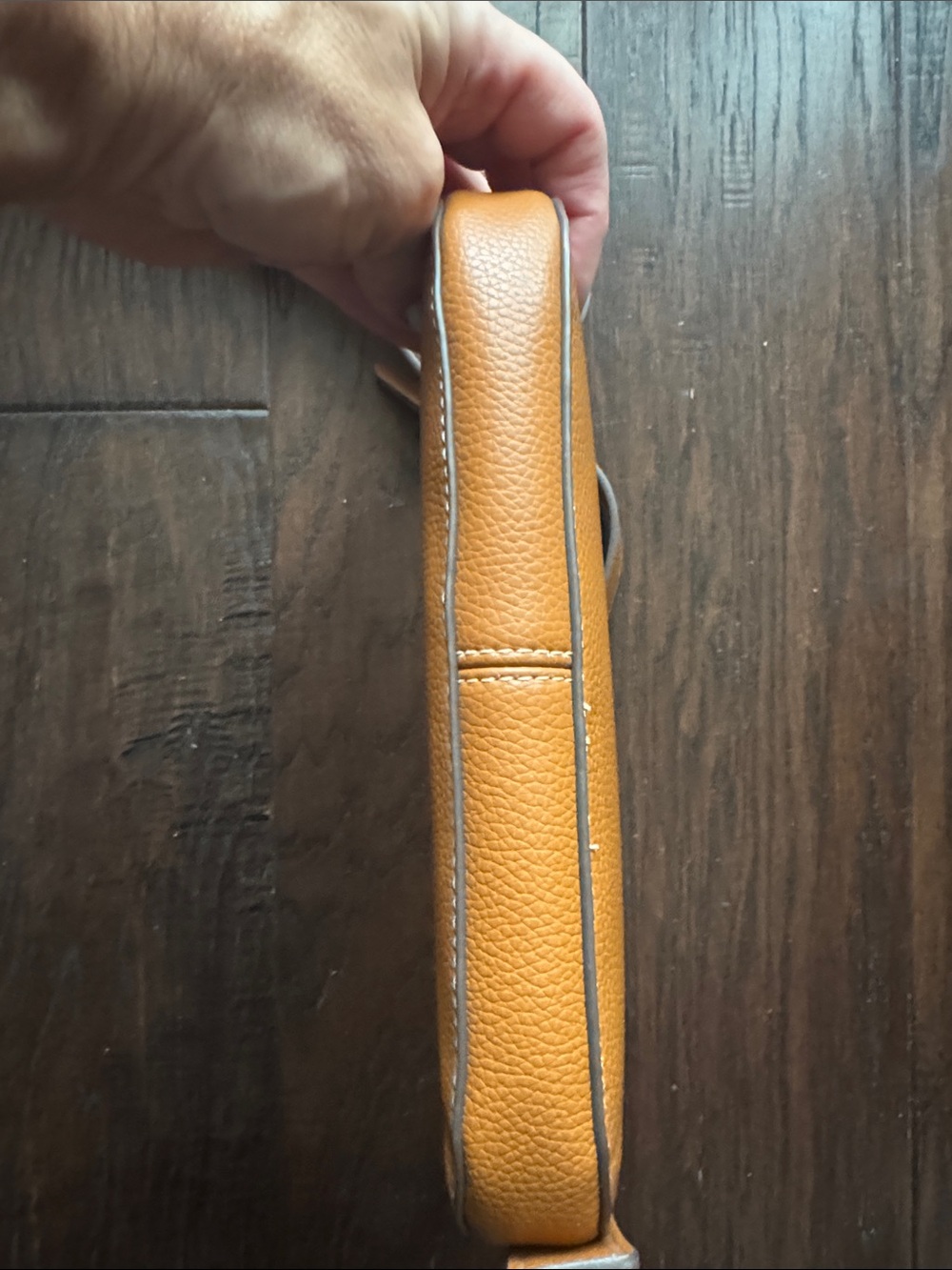 Vera Bradley Pebbled Crossbody Bag in Vegan Leather in Roasted Pecan - Picture 6 of 8